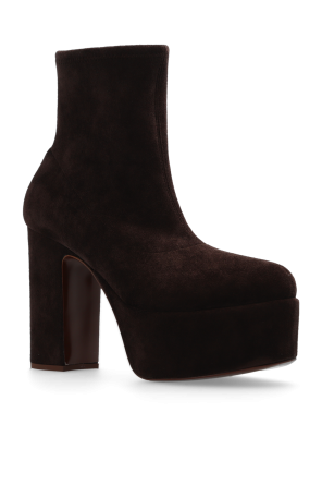 Casadei ‘Isa’ platform ankle boots in suede