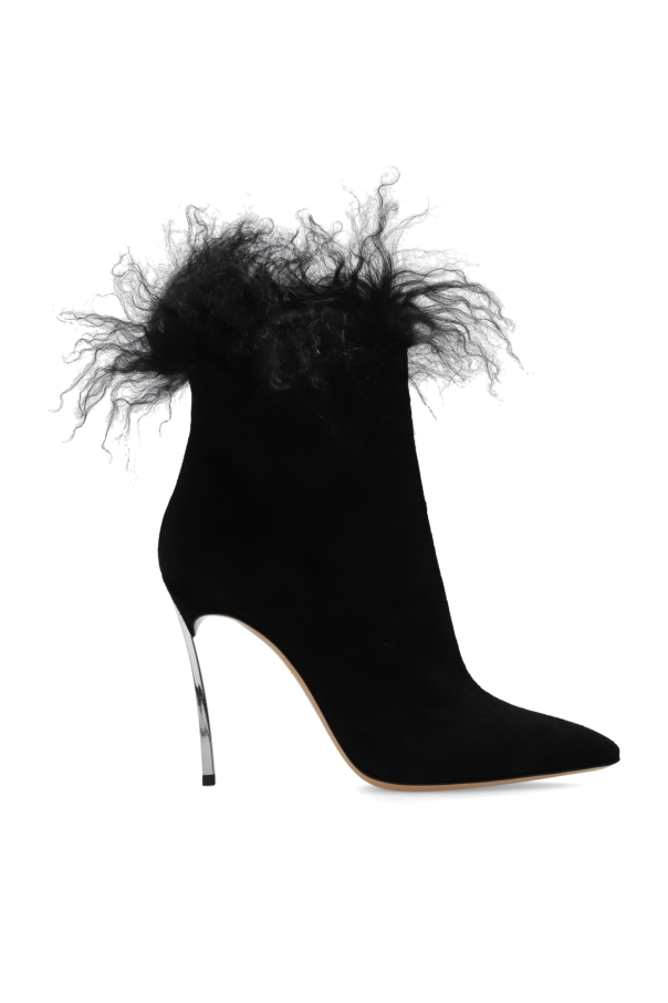 ‘Blade’ heeled ankle boots od Casadei