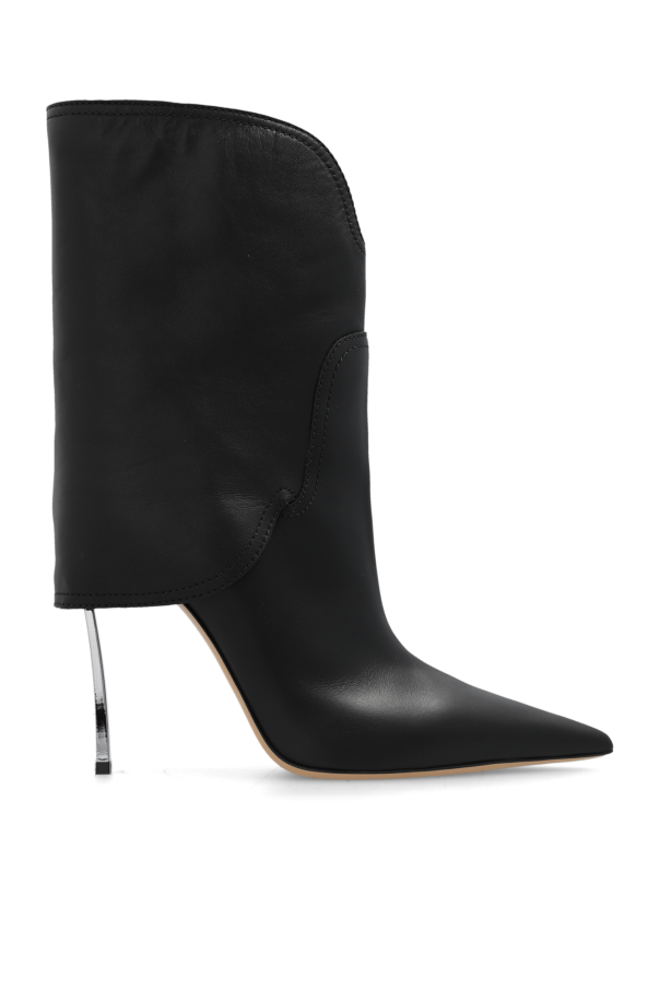 ‘Blade’ leather heeled ankle boots od Casadei