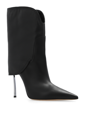 Casadei ‘Blade’ leather heeled ankle boots