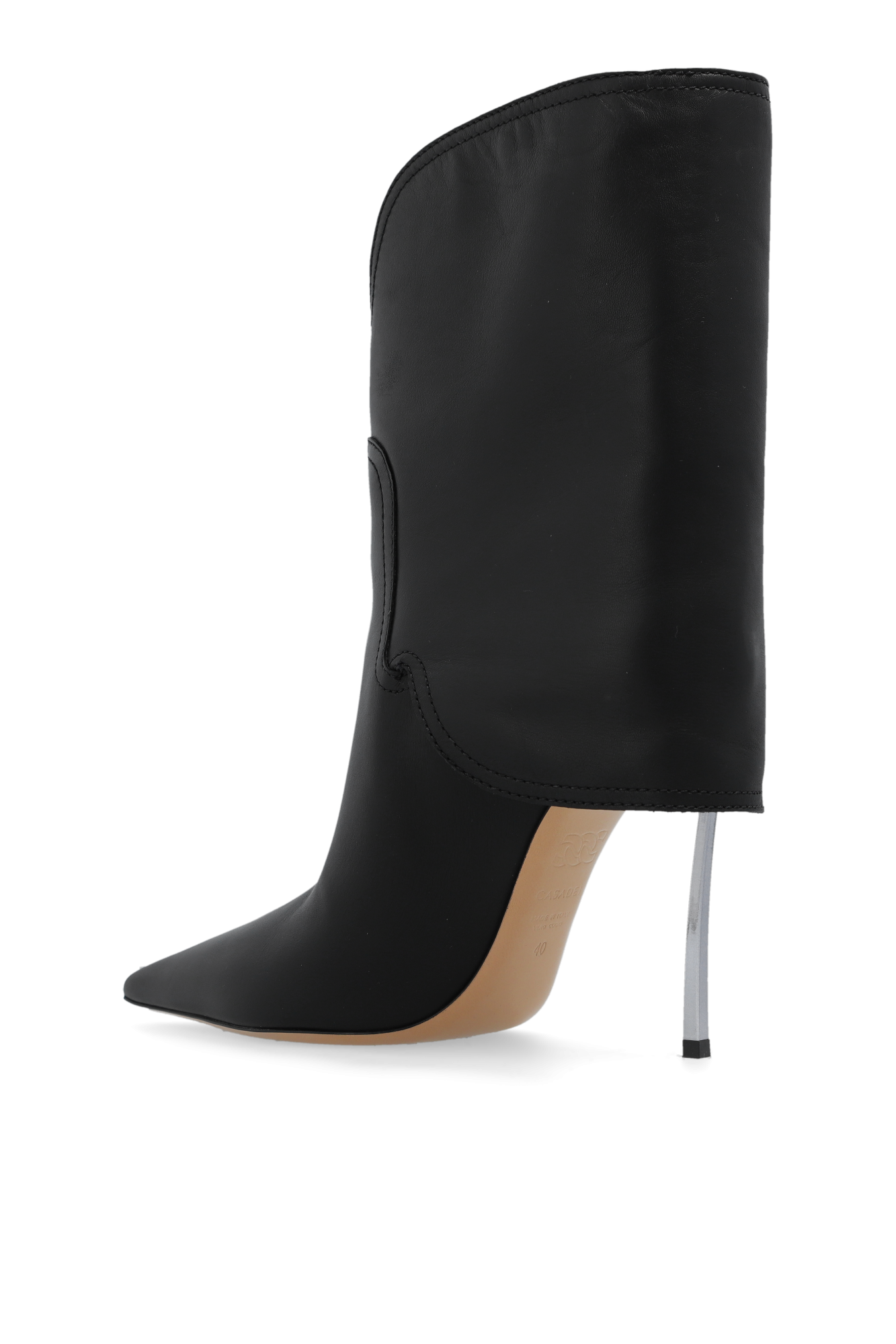 Casadei ‘Blade’ leather heeled ankle boots