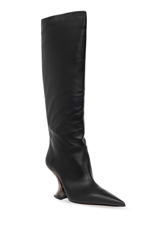 Casadei ‘Elodie’ heeled boots in leather