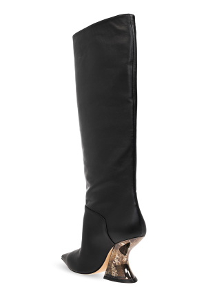Casadei ‘Elodie’ heeled boots in leather