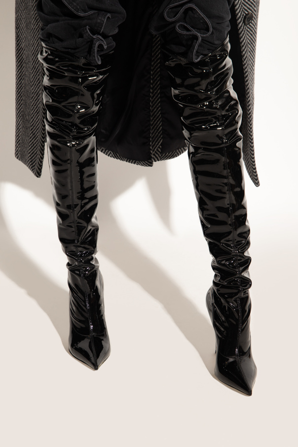 Casadei ‘Superblade Ultravox’ glossy heeled boots