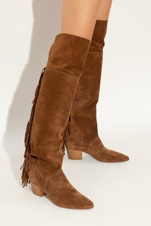 Casadei Stiefel mit Absatz aus Veloursleder