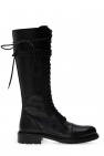 Ann Demeulemeester BLACK Heeled lace-up boots