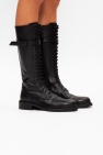 Ann Demeulemeester BLACK Heeled lace-up boots