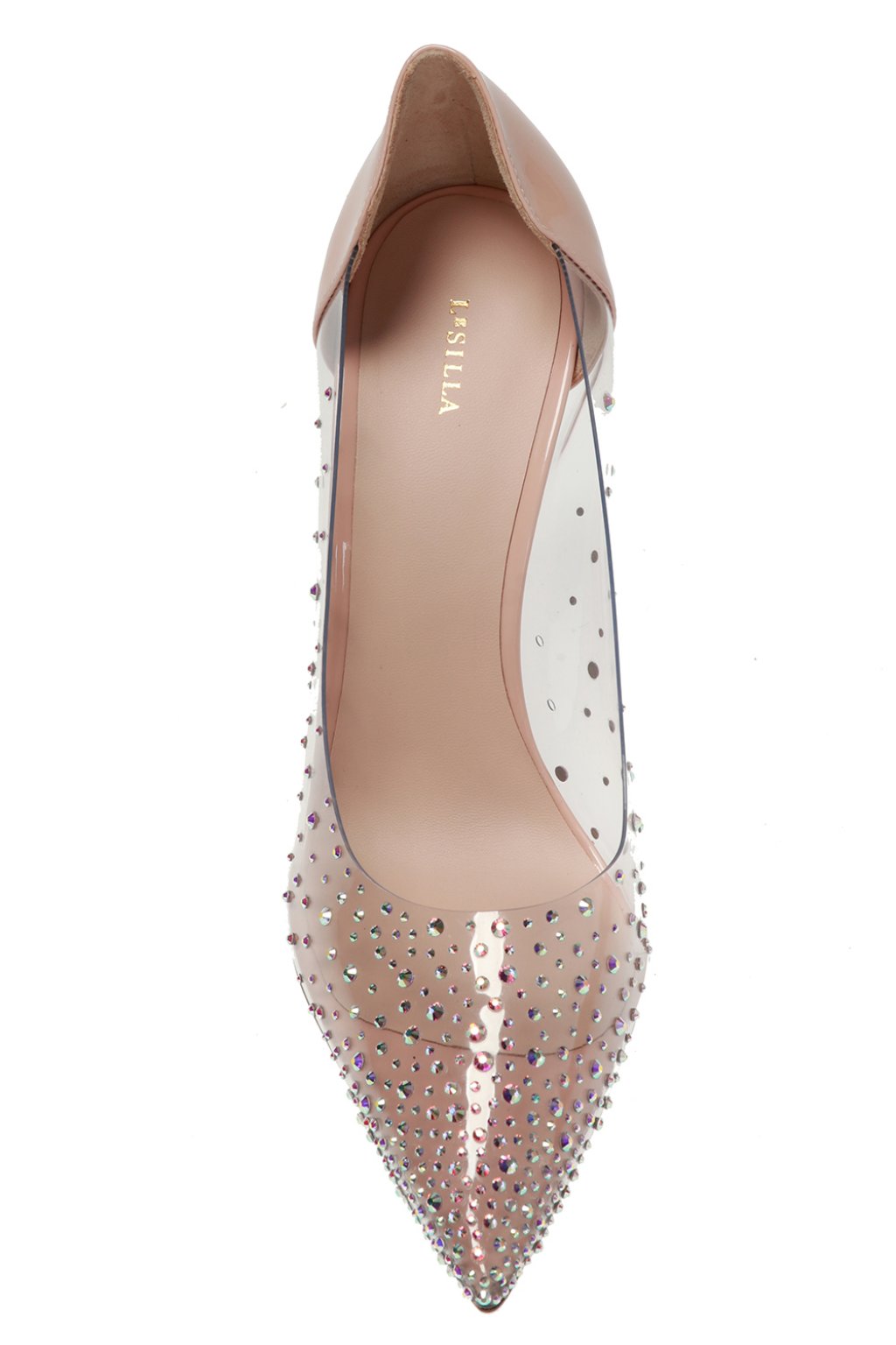 Le Silla ‘Nicole’ transparent stiletto pumps