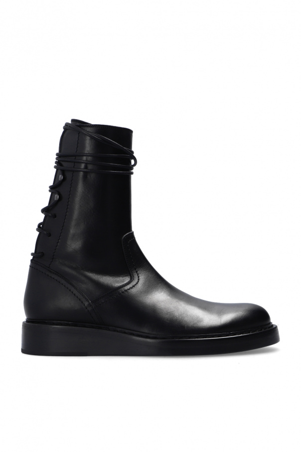 Ann Demeulemeester MUSTANG Boots stringati castano