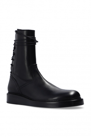 Ann Demeulemeester Leather Chuck boots