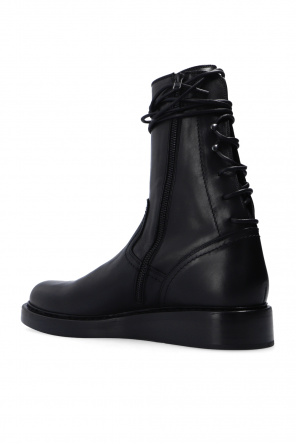 Ann Demeulemeester Leather Chuck boots