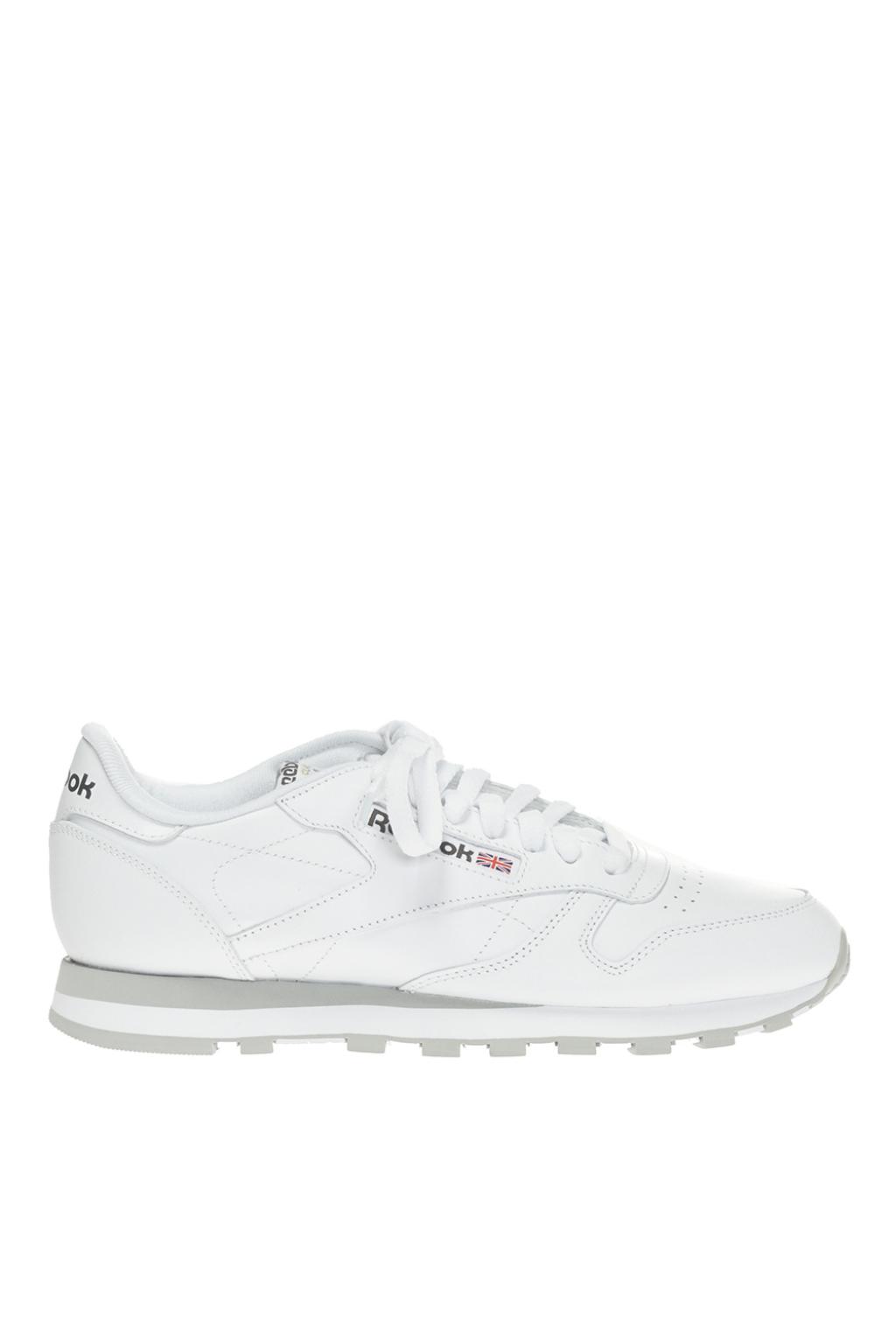 white classic reebok sneakers