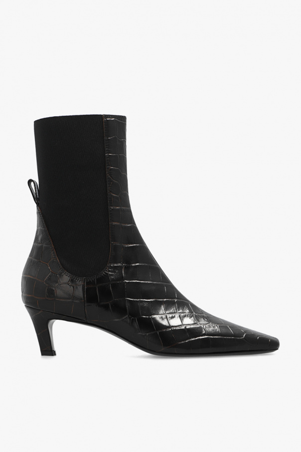 TOTEME Leather heeled ankle boots