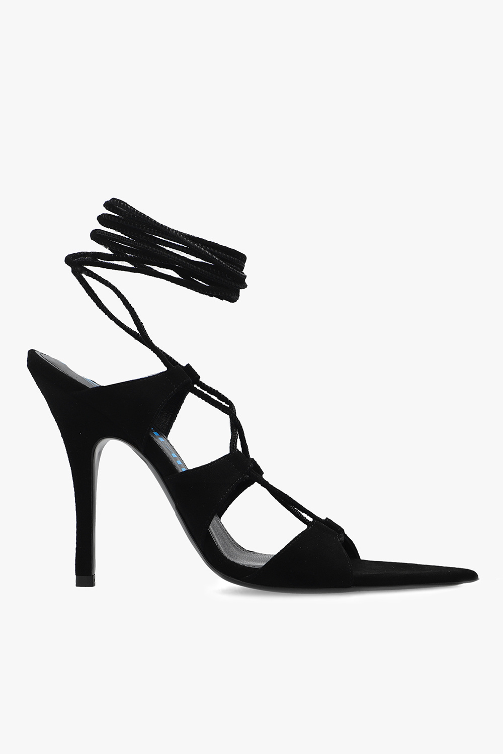 Purestar Sneakers With Micro-glitter Heel Tab - GenesinlifeShops Canada -  Black \'Renee\' heeled sandals The Attico