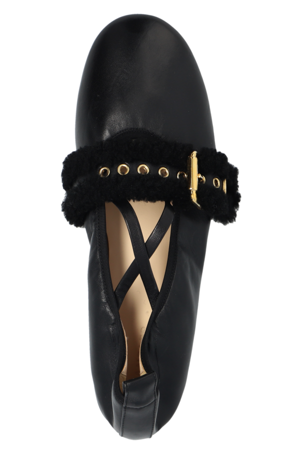 Wandler 'Dolce & Gabbana Kids logo plaque ballerina shoes