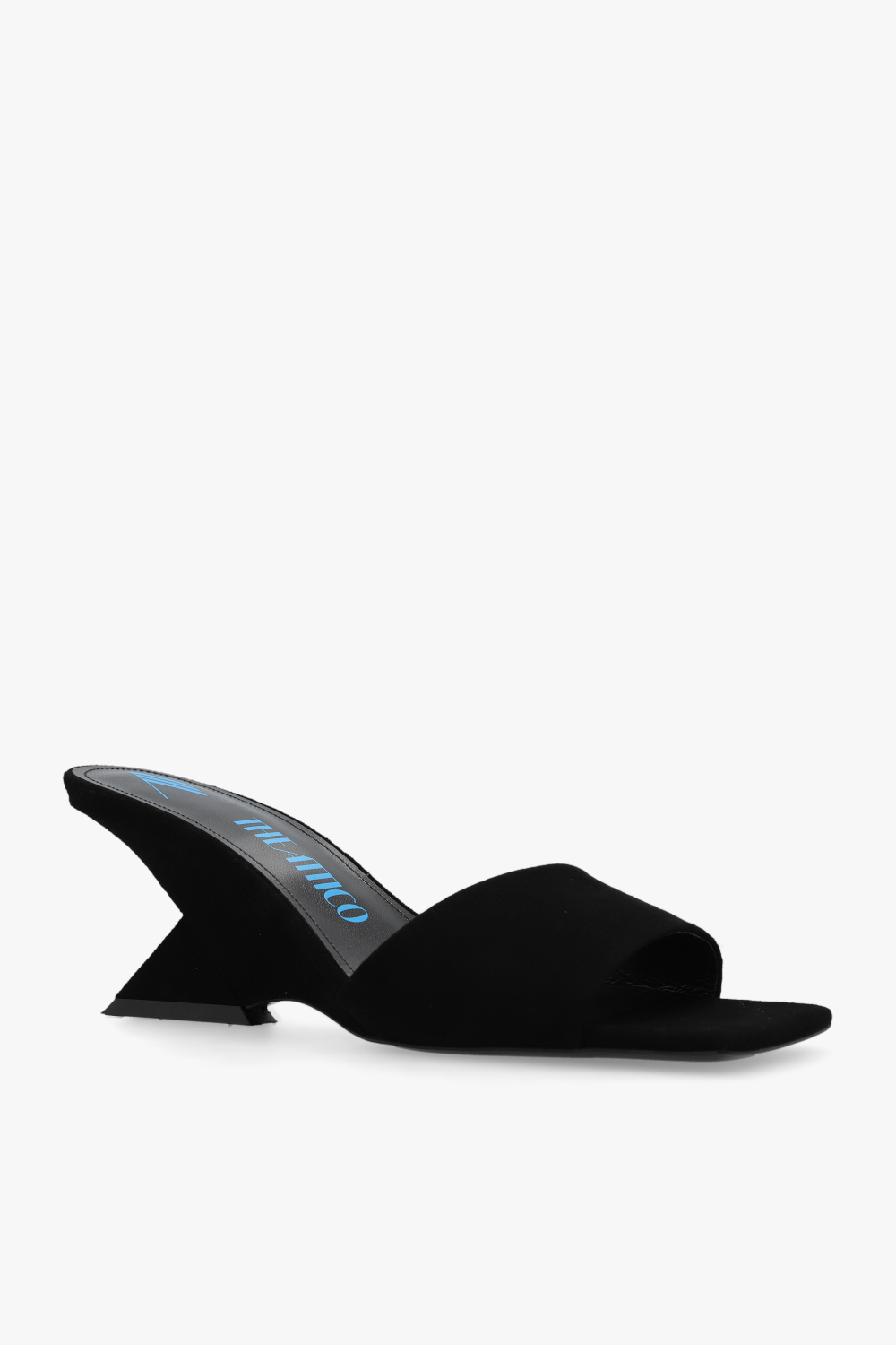 The Attico ‘Cheope’ suede wedge Black