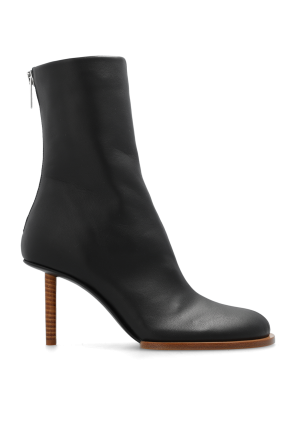 Leather heeled ankle boots od Jacquemus