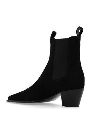 TOTEME Suede heeled ankle boots