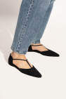 TOTEME BLACK Suede ballet flats