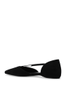 TOTEME BLACK Suede ballet flats