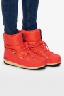 Moon Boot ORANGE ‘Nylon Low’ snow boots
