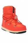 Moon Boot ORANGE ‘Nylon Low’ snow boots
