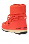 Moon Boot ORANGE ‘Nylon Low’ snow boots