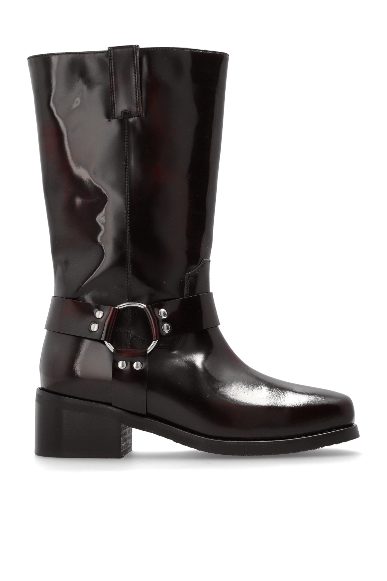 Munthe ‘Motor’ leather heeled boots