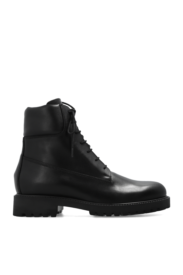 Leather combat boots od TOTEME