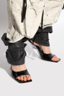 The Attico BLACK ‘Cheope’ glossy wedge mules