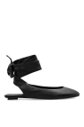 The Attico BLACK ‘Cloe’ leather ballet flats