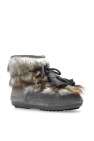 Moon Boot GREY ‘Dark Side Low Brinato’ snow boots