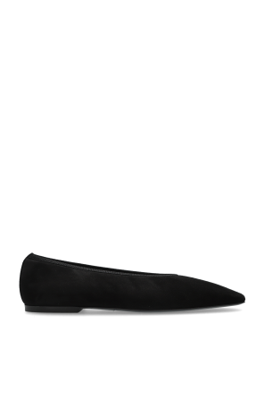 Velvet ballet flats