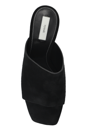 TOTEME Suede heeled mules