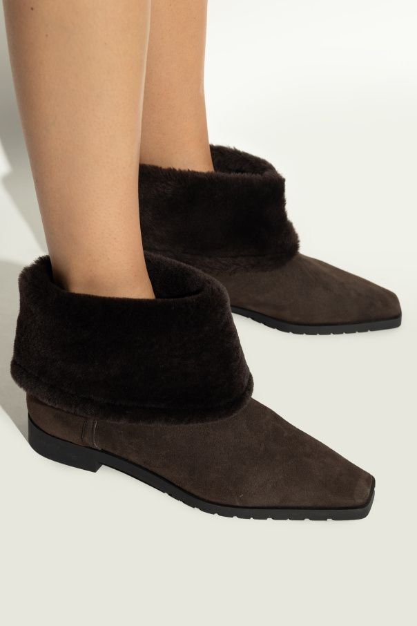 TOTEME Suede ankle boots