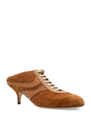 Dries Van Noten Sapatos de salto em pele