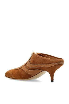 Dries Van Noten Sapatos de salto em pele