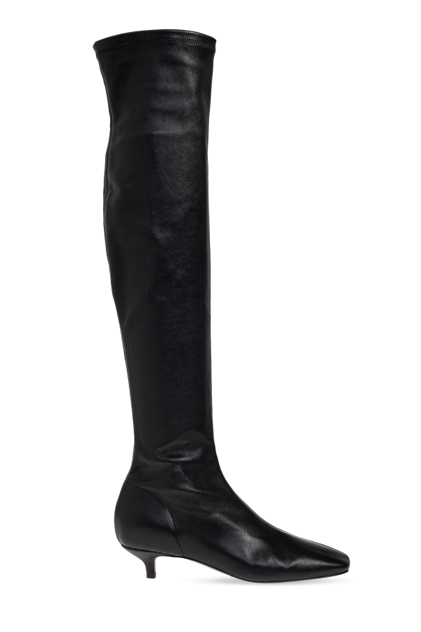 Leather heeled boots od TOTEME