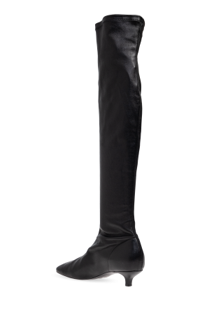 TOTEME Botas altas de cuero con tacón