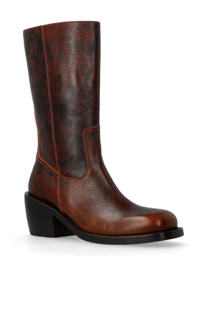 Dries Van Noten Leather heeled ankle boots