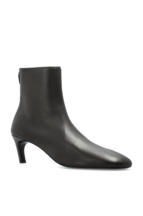 TOTEME Leather ankle boots with heels