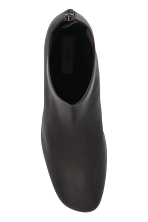 TOTEME Leather ankle boots with heels