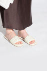 Marc Jacobs cream Slides with logo