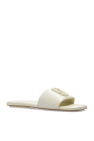 Marc Jacobs cream Slides with logo