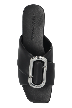 Marc Jacobs Leather slides with appliqué