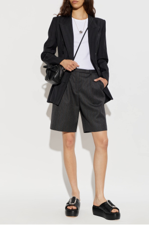 Marc Jacobs Leder-Pantoletten mit Plateausohle