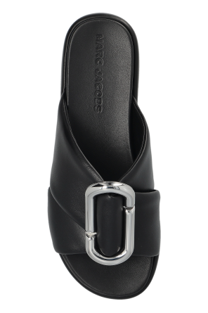 Marc Jacobs Leder-Pantoletten mit Plateausohle
