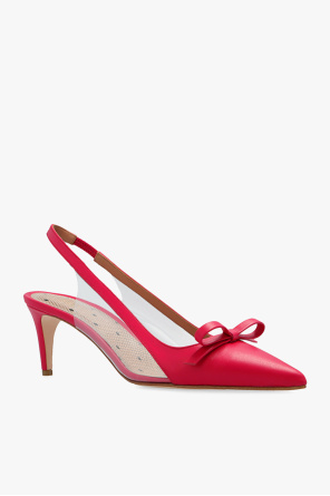 Red femme Valentino Pumps with bow