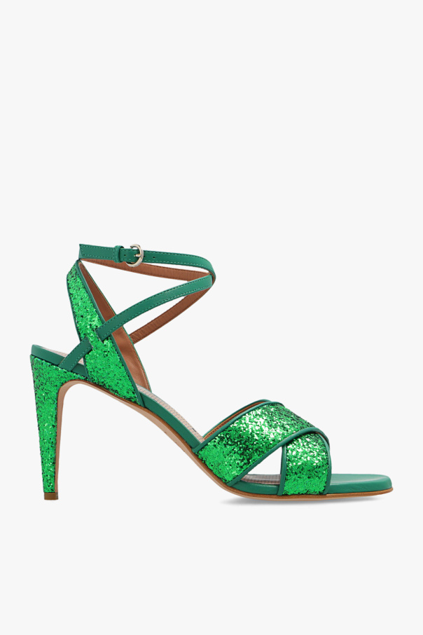 Red Valentino ‘Sleek’ heeled sandals with glitter