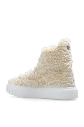 Casadei ‘Off-Road’ faux-fur high-top sneakers